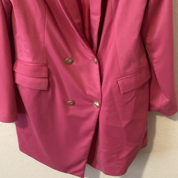 Unique 21 Fuchsia Double-Breasted Blazer - Picture 4 of 4